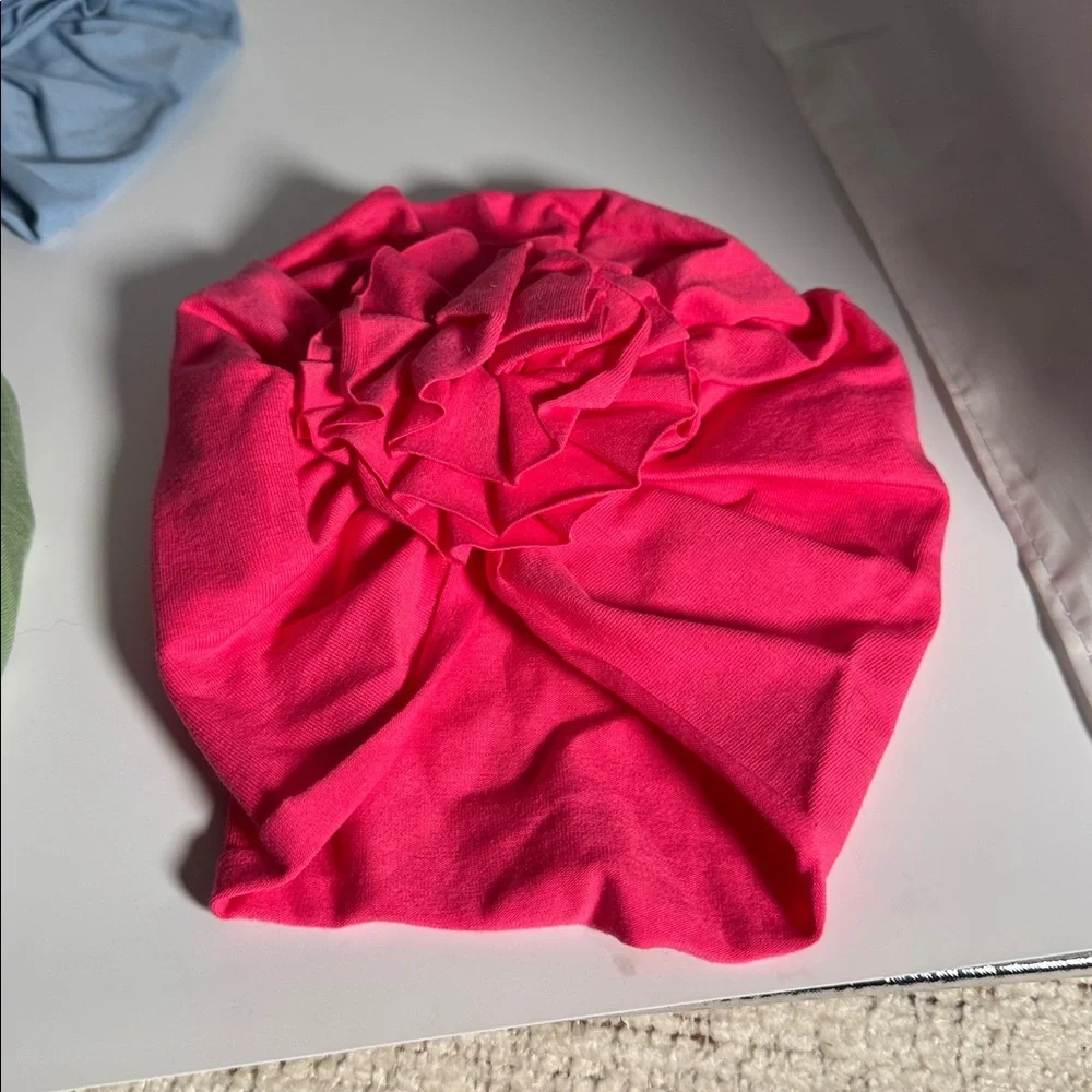 Colorful Turban Headwraps with Floral‎ Design for babies 6-12 months